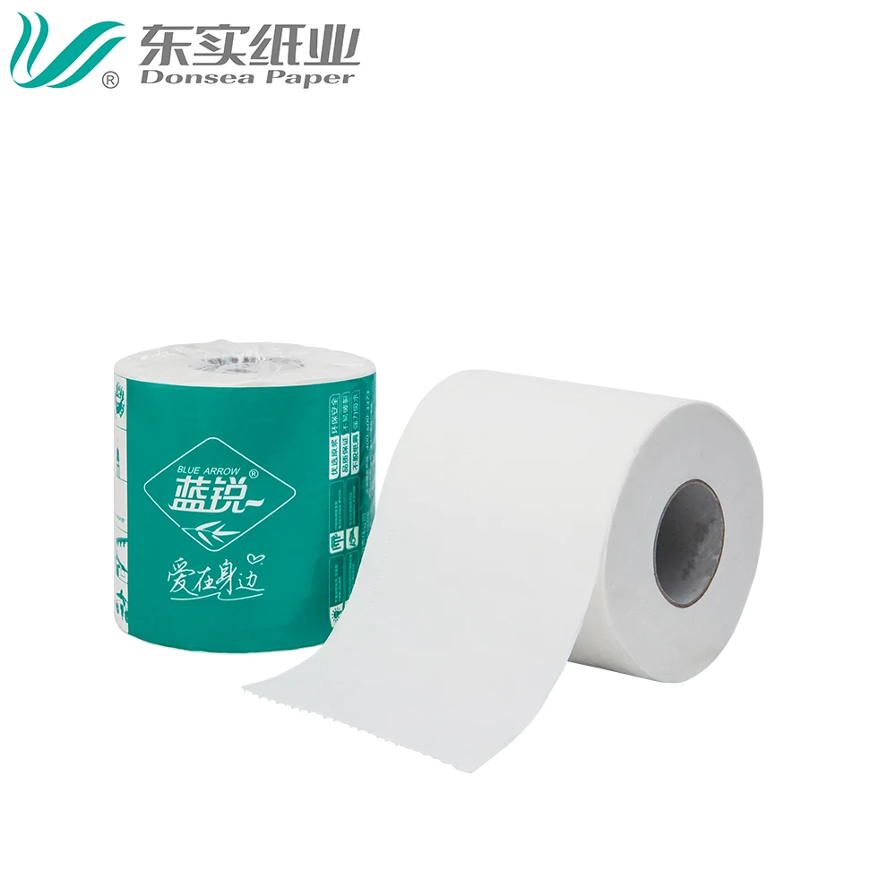Factory Customized High Quality Toilet Paper Embossed 100 % Virgin Bamboo Pulp 2 ply Toilet Tissue T Roll