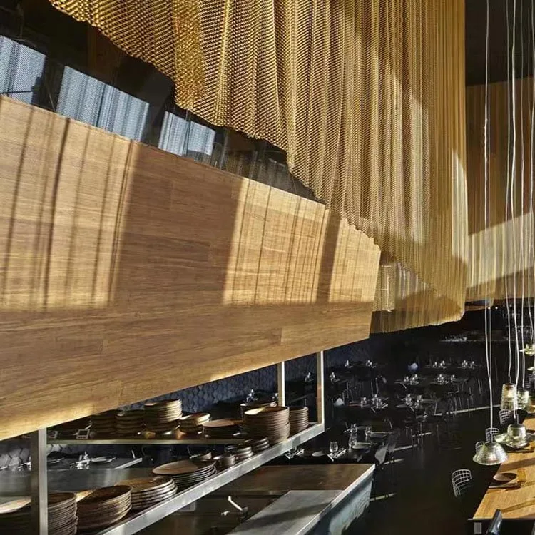 Stainless/ Copper/ Aluminum Decorative Metal Chain Mesh Curtain