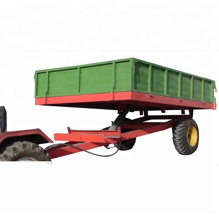 Factory direct price 2 ton to 4 ton single axle mini small farm tractor trailer for walking tractor and wheeled tractor