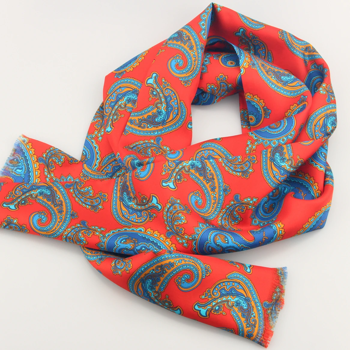 Индивидуальный Шелковый саржевый ручной принт с закатанными краями женский шарф для волос девочек головной бандана шелковый