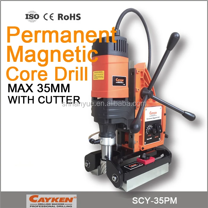 CAYKEN Permanent Mag Base Magnetic Drill Machine SCY-35PM Core Drill Press Max Dia 35mm