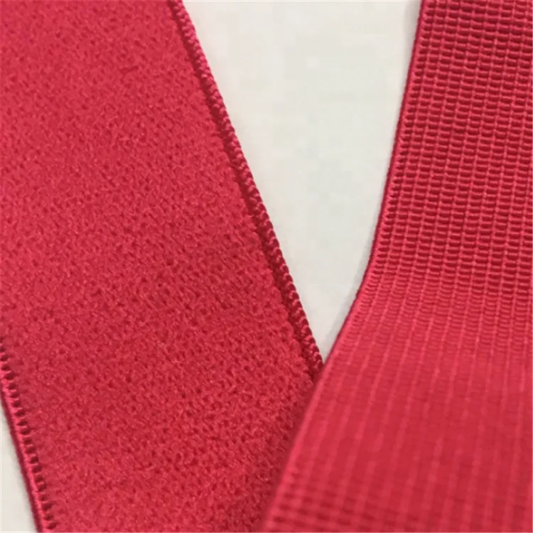 
Multicolor One side velvet woven high tenacity elastic band from China factory 