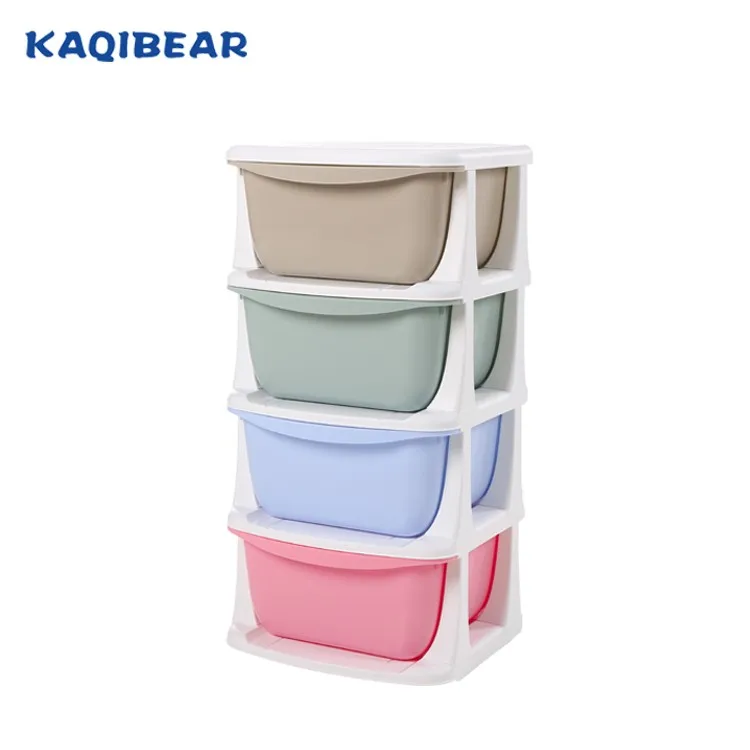 
Accept customized logo and color baby plastic cabinet storage drawer chest of drawers 