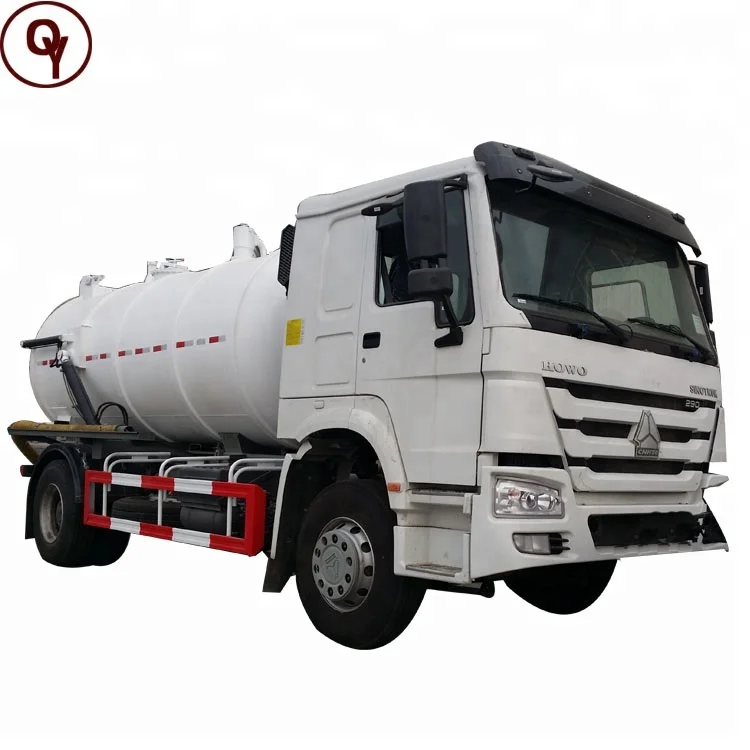 Sinotruk 4x2 high pressure vacuum pump cleaning sewage suction dredging truck