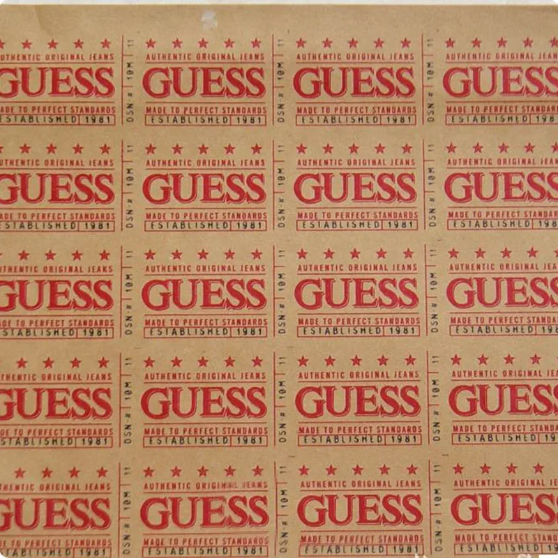 Wholesale self adhesive kraft paper sticker recyclable candle jars warning barcode printer transparent gold foil label