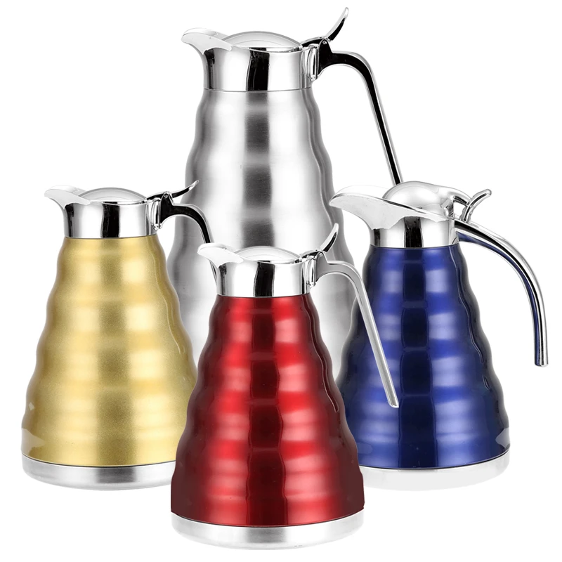 Кофейный термовакуумный чайник из нержавеющей стали с двойными стенками в европейском стиле