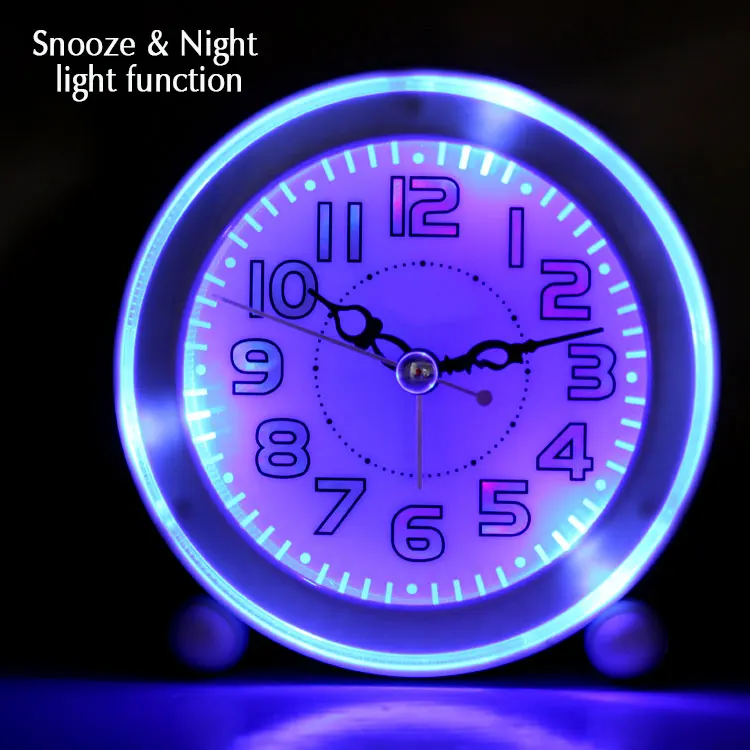 iMSH ML11501 Quartz analog clocks table desk bedside Melody alarm clock wecker despertador customize music analogue alarm clock