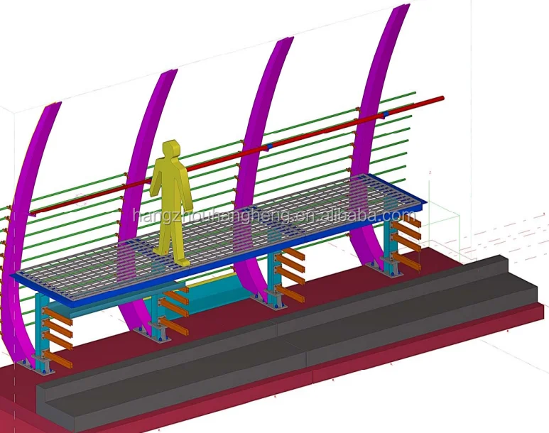 Metro Viaduct Steel Structure Protection Barrier Edge Unit