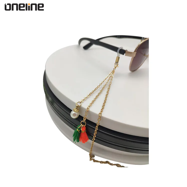 Metal & tassel Lanyard Necklace Sunglasses Spectacles Eyewear Chain Holder
