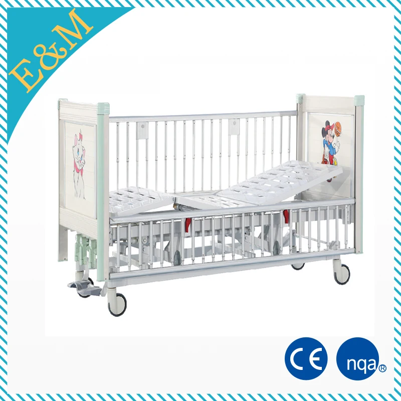 manual pediatric hospital care bed for children