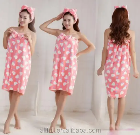 2017 hot new products hot sexy girl photo microfiber shower spa body wrap bath towel