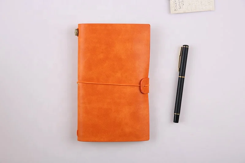 
Wholesale vintage travel school leather journal notebook 
