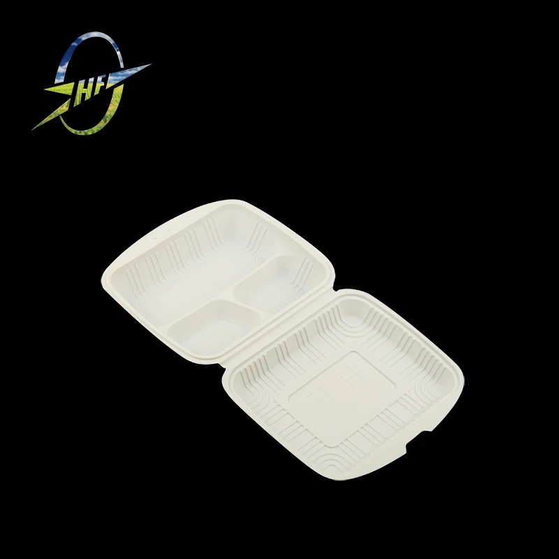 Disposable 3 Compartment Bento Lunch Box