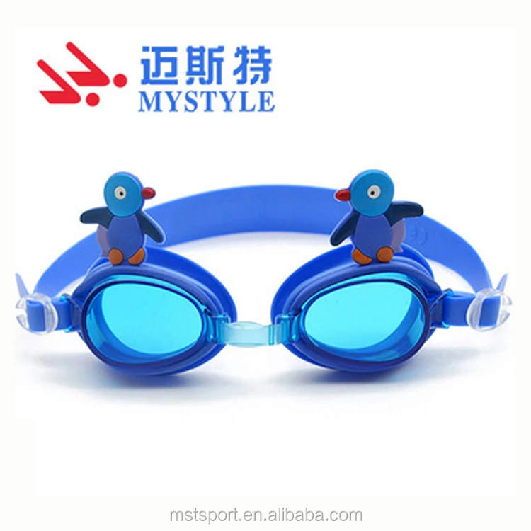 2024 Best Seller Swimming Goggles  Anti Fog Uv Protection Swimming Googles fashion cartoon penguin kids goggles manufacturer