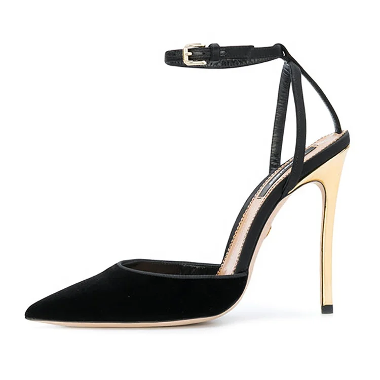 Latest Design High Heel Shoes Women Suede PU shoes Lady for Party Dress Shoes