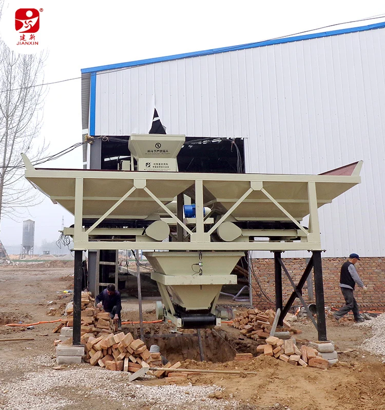 Wet mixed concrete block making 25m3/h Concrete Batching Plant with 50ton cement silo three or four aggregate for free choose