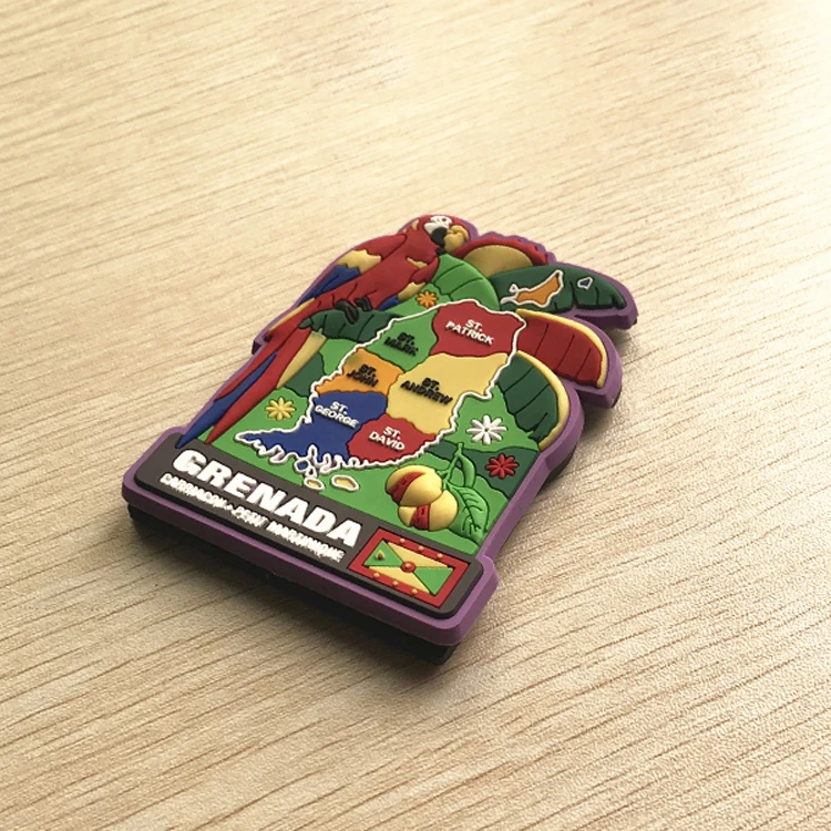 Promotional Tourism Souvenir fridge magnets with map