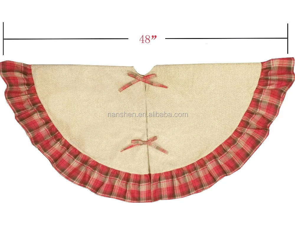 
Hot selling christmas tree skirt christmas tree bottom decorations christmas tree skirt 