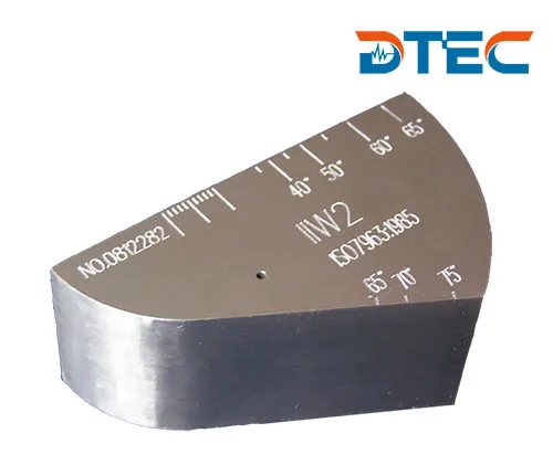 DTEC V2 Ultrasonic Calibration Block, UT block ,Calibration block