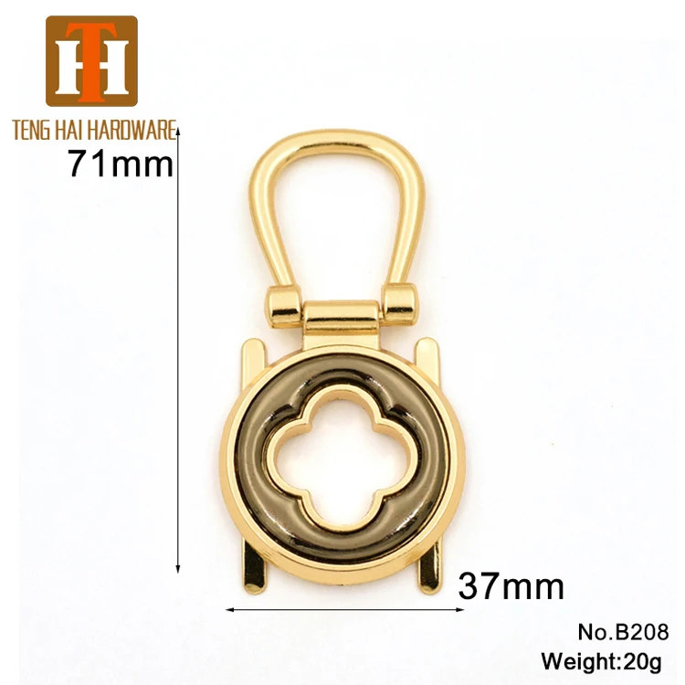 Wholesale custom handbag hardware handles accessories for leather bag