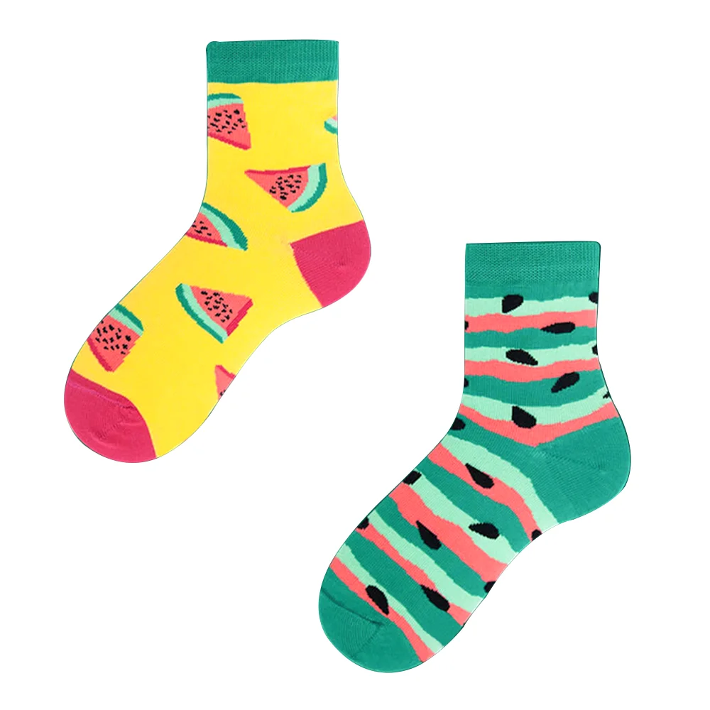 
Cute Teen Boy Wearing Socks Tube Cartoon Socks 