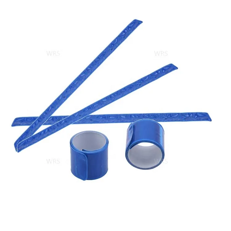 2019 new CE EN13356 custom hi vis snap armband children night safety running reflector wrist wap reflective band for activity