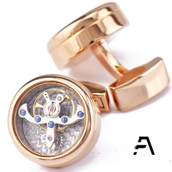 Механические Запонки для часов с турбийоном