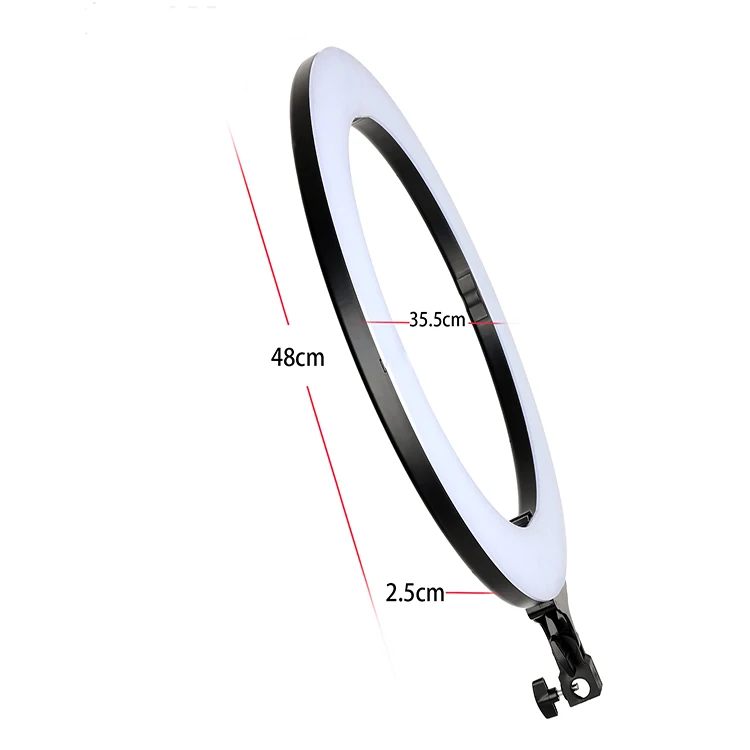 448 LED 3200-5600K60 Degree Colorful 45CM  18 inch  LED Ring Light for YouTube Tiktok Video Shooting