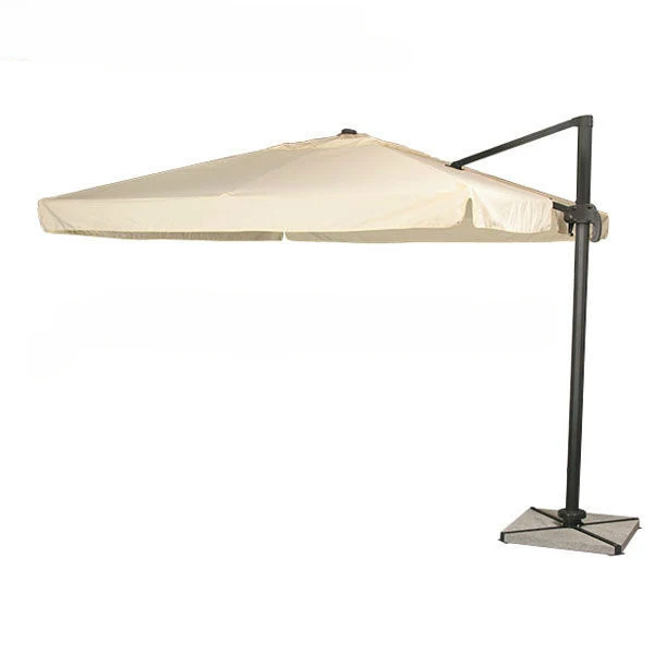 big size garden square roma offset outdoor umbrellas with 60 kg base
