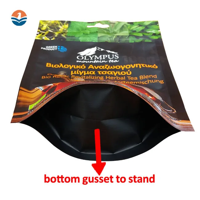 Zick Plastic Food Bags Manufacturer For Packaging With Window Tea Bag Envelope Paper