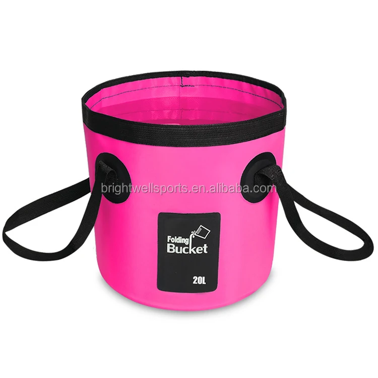 Wholesale Outdoor Folding Fishing Bucket Ocean Dry Collapsible PVC Wetty Bucket