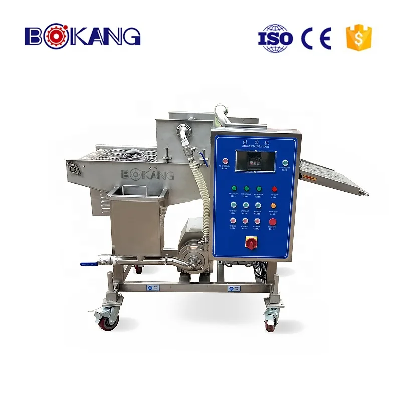 Automatic chicken batter and breading machine for food factory