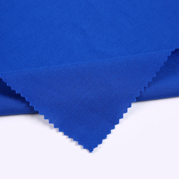 New design single jersey blended 100% polyester bird eye pique knitted fabric