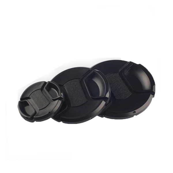 Middle Pinch Neutral Camera Lens Cap Protection Cover 49mm/52mm/55mm/58mm/62mm/67mm/72mm/77mm/ With Anti-lost Rope