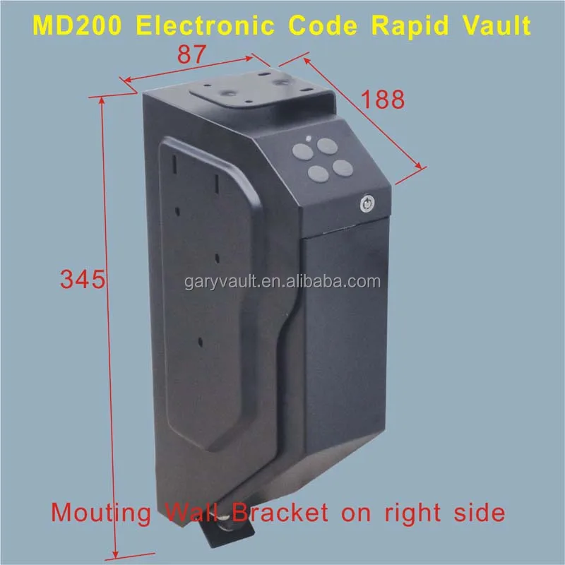 
OEM Micro GaryVault MD200 electronic code 4 button gun pistol rapid vault, Gun safe, pistol safe 