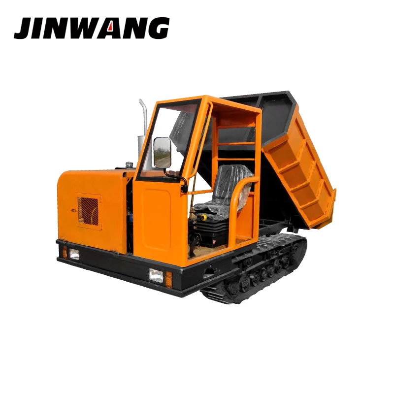 China customized agricultural mountain mini crawler dump truck with rubber track