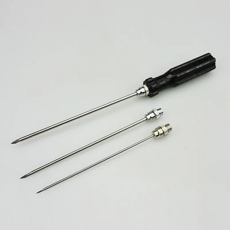 
Cow Air Venting Needle Sheep Stomach Bleeding Cattle Tumor Stomach Exhaust Stainless Steel Veterinary Needle 
