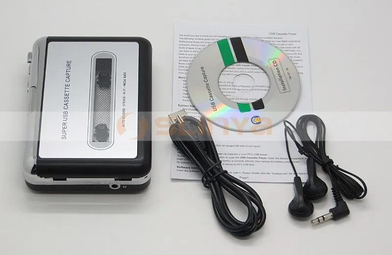 Интеллектуальный USB цифровой преобразователь музыка старого типа кассета ленточный плеер