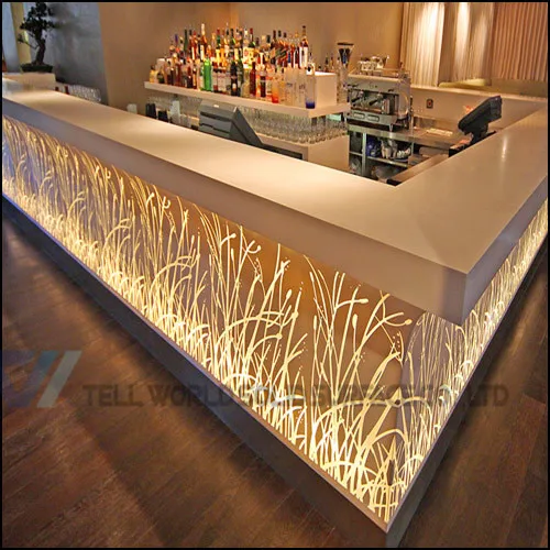 
Casino lit bar counter interactive french style bar counter 