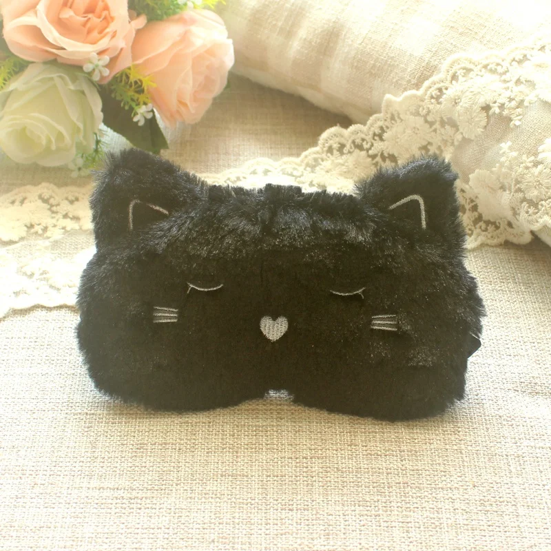 New Soft Cute Rainbow Unicorn Plush Embroidery Sleep Eye Mask for Girl Kids
