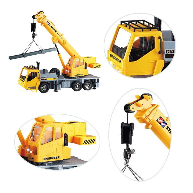 1:24 toy truck plastic radio control toy truck crane OC0295258