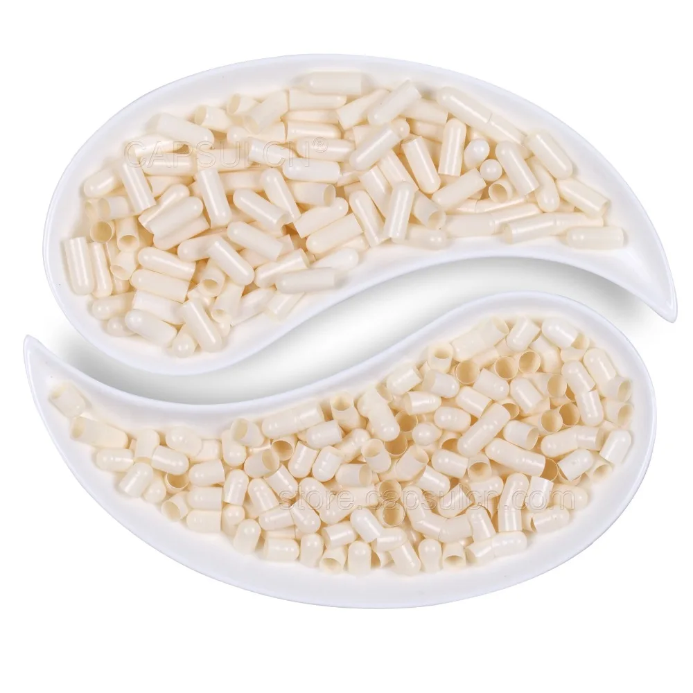 Size 3 White Halal Capsules