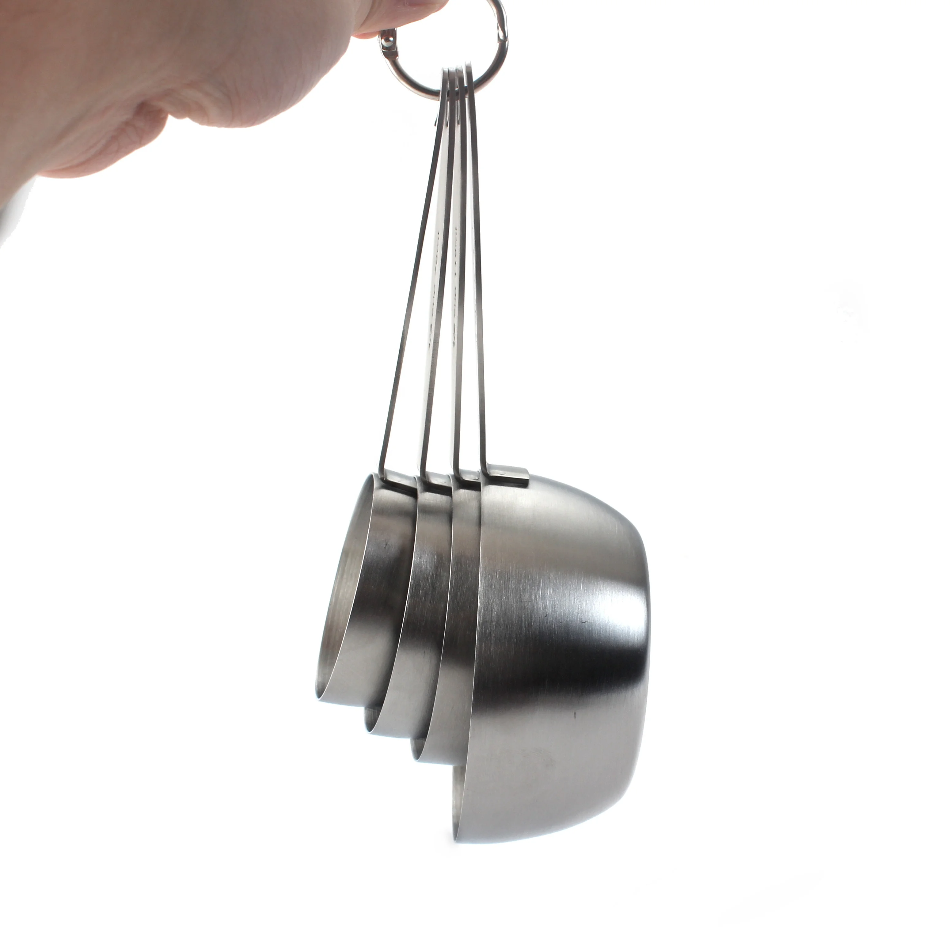 Hot Sale 8 piece Stainless Steel Measuring Cups Spoons with Pan Shaped Design