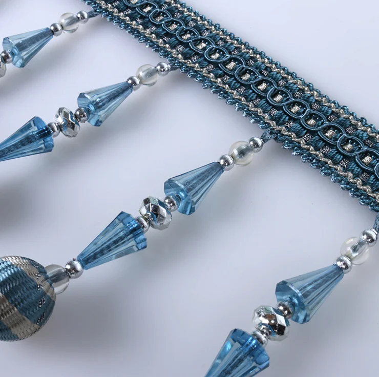 Wholesale 100% Polyester Beaded Fringe for Curtain