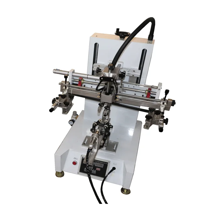 Hot Selling Automatic Semi-Automatic Desktop Screen Printing Machine Used for Label Card Printing Round-Object Screen Printer