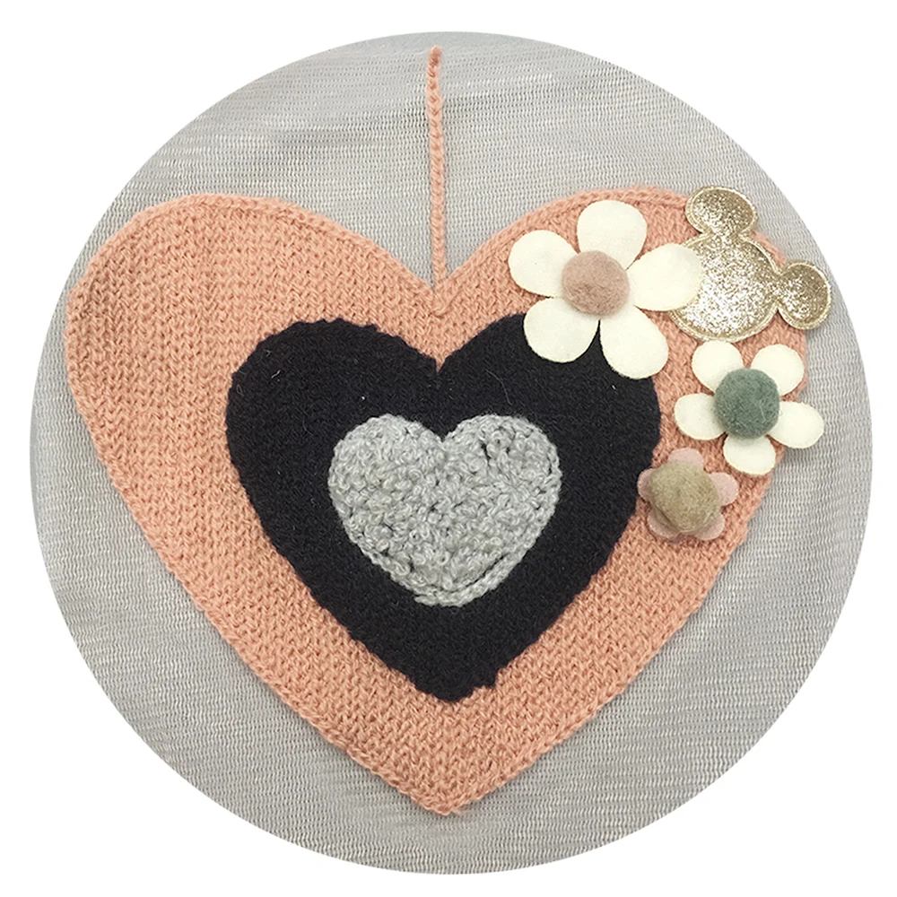 
China top supplier organza fabric baseball cap embroidery small crochet flower 