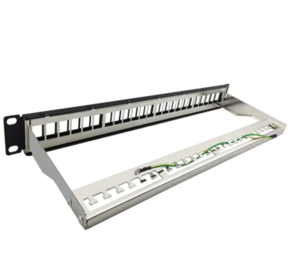  Cat6A 24 порта FTP патч-панель рамка/пустая Keystone