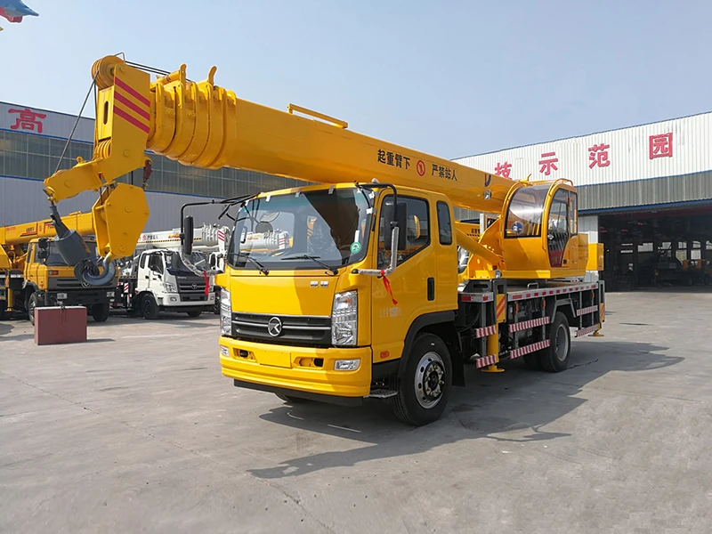 With T-King used boom truck mounted crane price