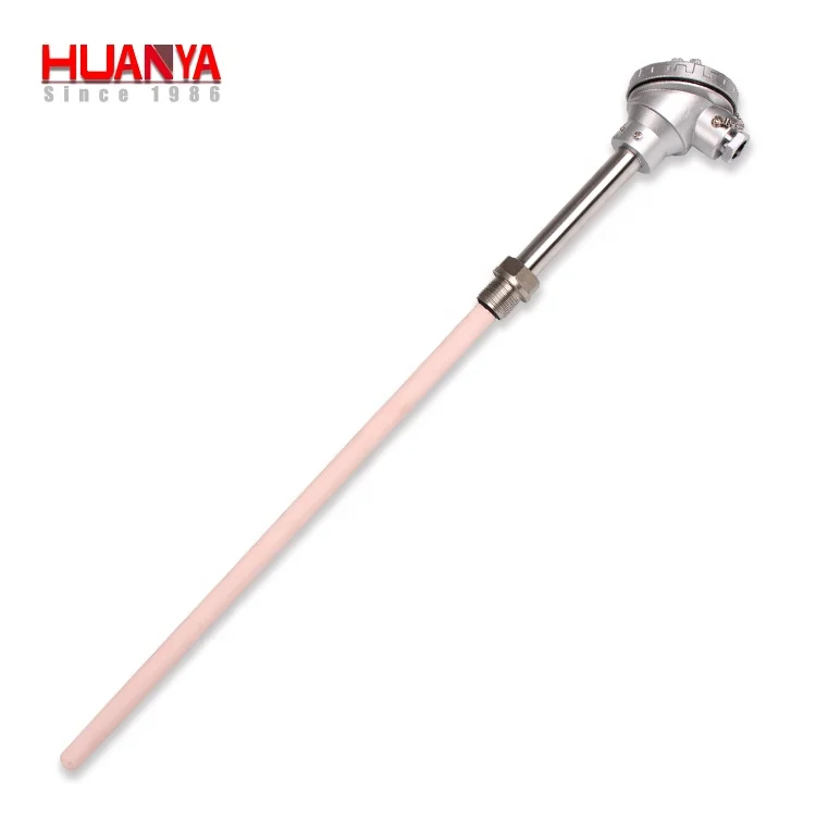 
High temperature K/R/S/B type thermocouple with ceramic protecting tube 