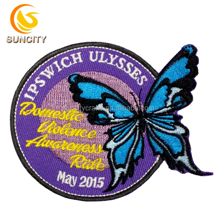 Garment Accessories High Quality Skull Iron Embroidery Patch Rock and Rider Moteros Embroidery Patch With Iron On